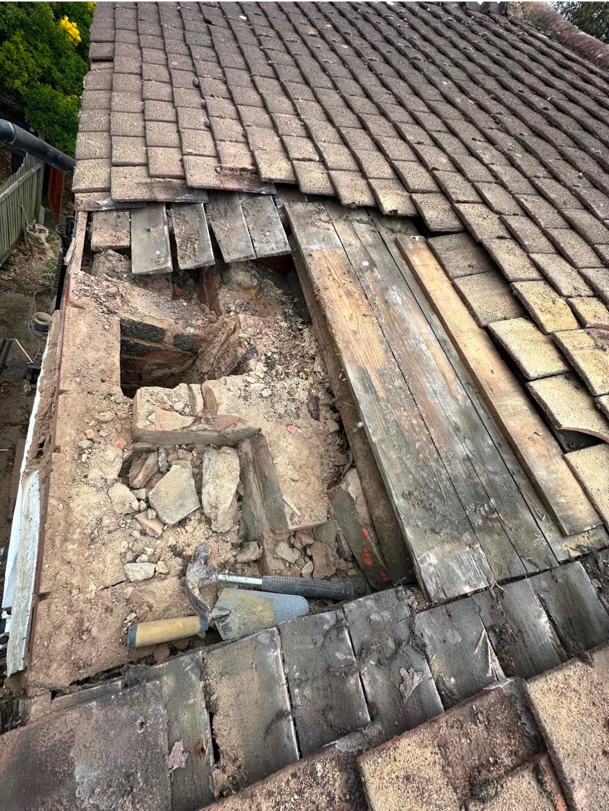 Detailed roof repair and tile work by MO Roofing